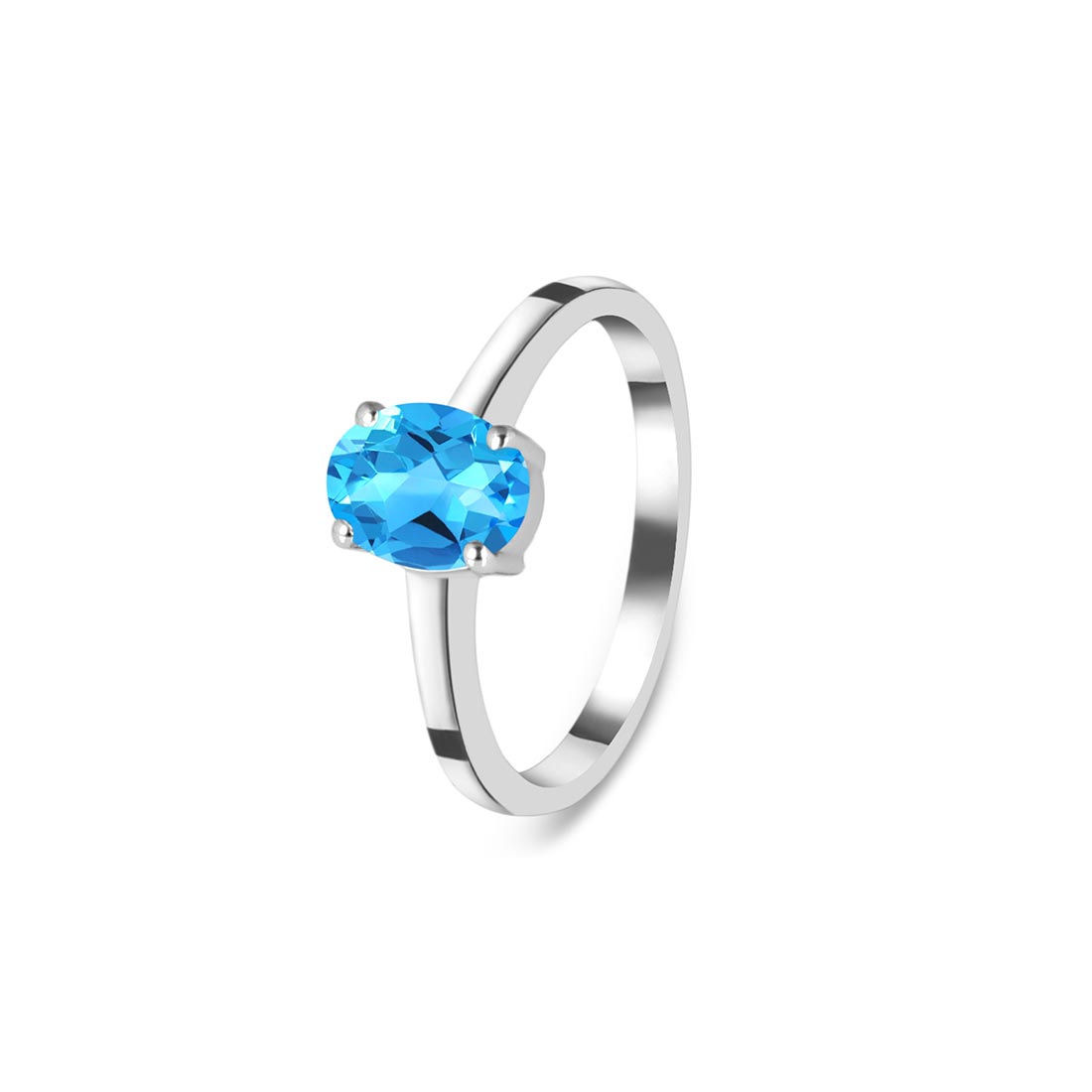 Swiss Blue Topaz Ring-(SBTZ-SR-249.)